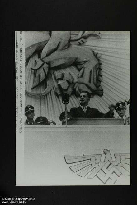 Jef Van De Wiele am Rednerpult