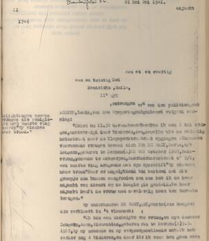 Protokoll der Ereignisse